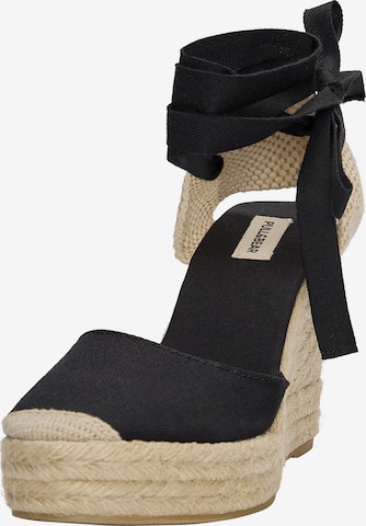 Pull&Bear Slingpumps in Schwarz: predná strana