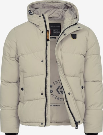 INDICODE JEANS Winter jacket 'INLaurits' in Grey: front