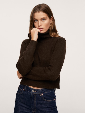 Pull-over 'ICED' MANGO en marron : devant