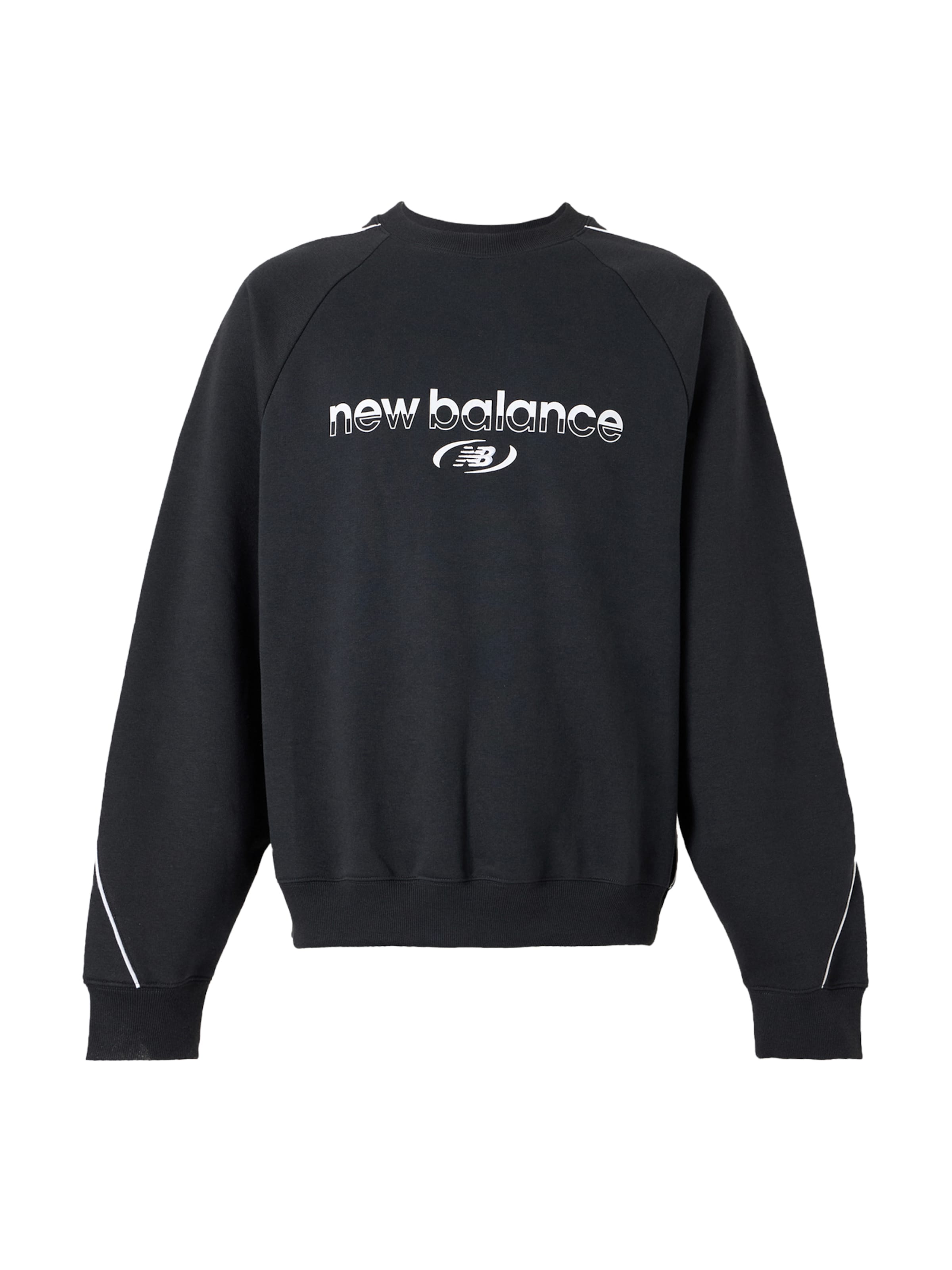 new balance Sweatshirt in Schwarz: Vorderseite