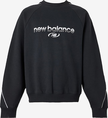 new balance Bluzka sportowa w kolorze czarny: przód