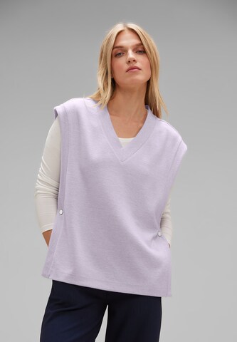 STREET ONE Knitted Top in Purple: front