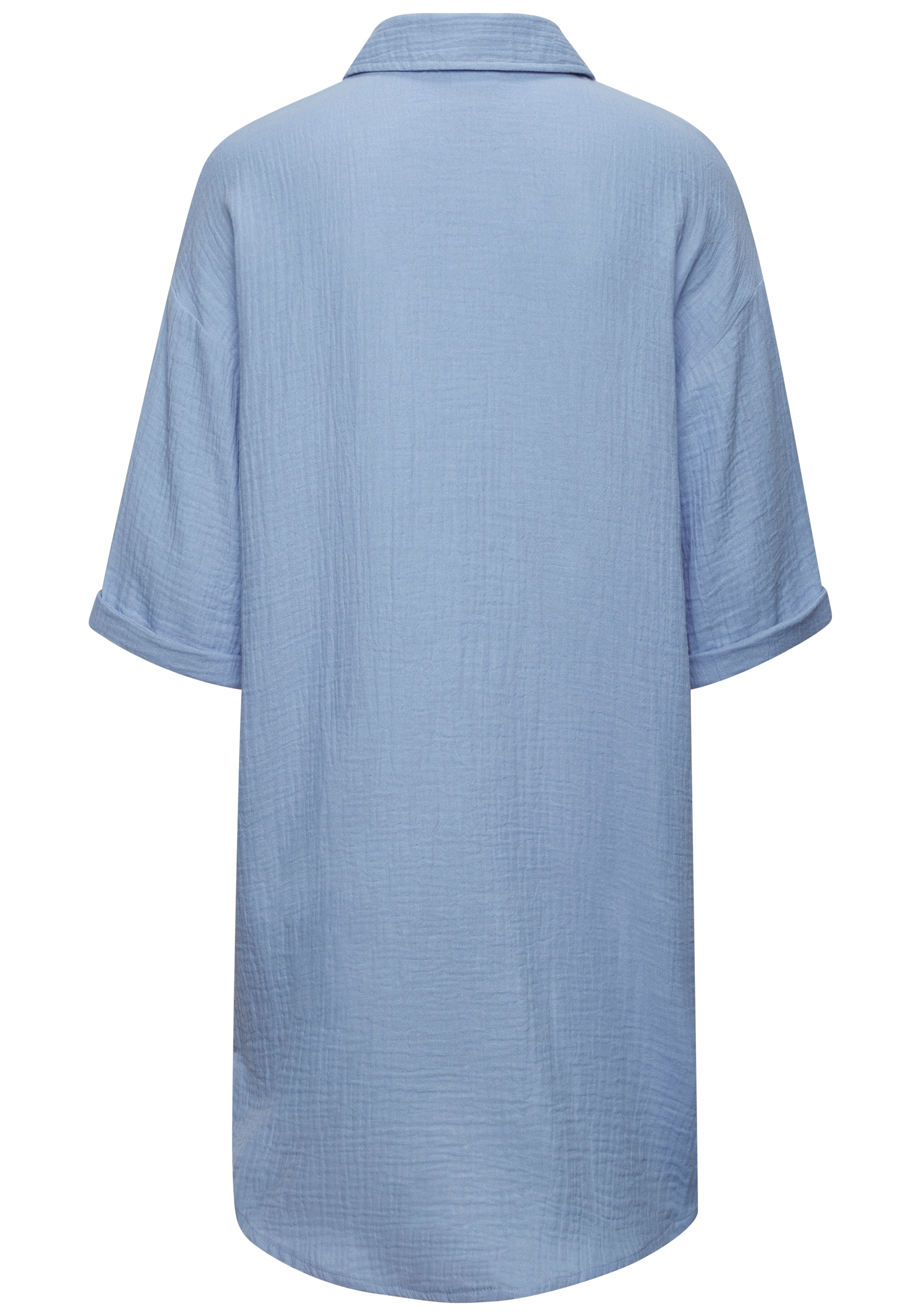 BEACH TIME Bluse in Blau