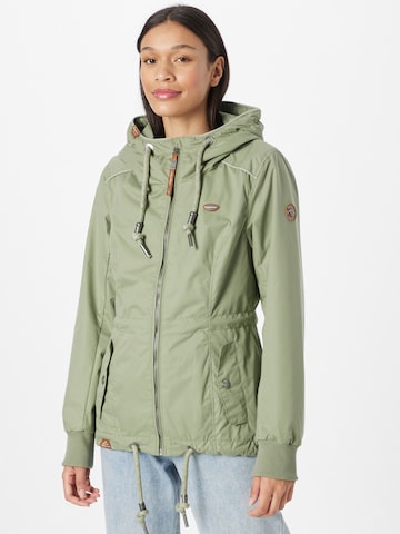 Ragwear Between-Season Jacket 'DANKA' in Green: front