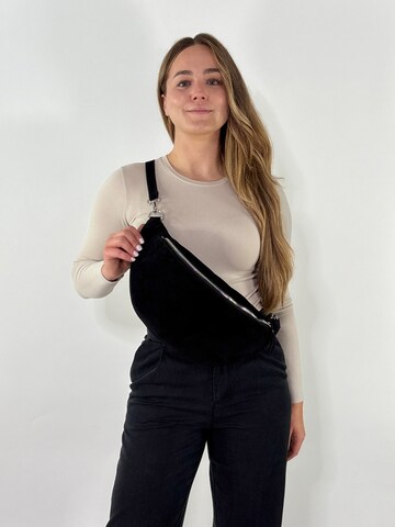 lePelou Fanny Pack 'VALENTINA XL' in Black