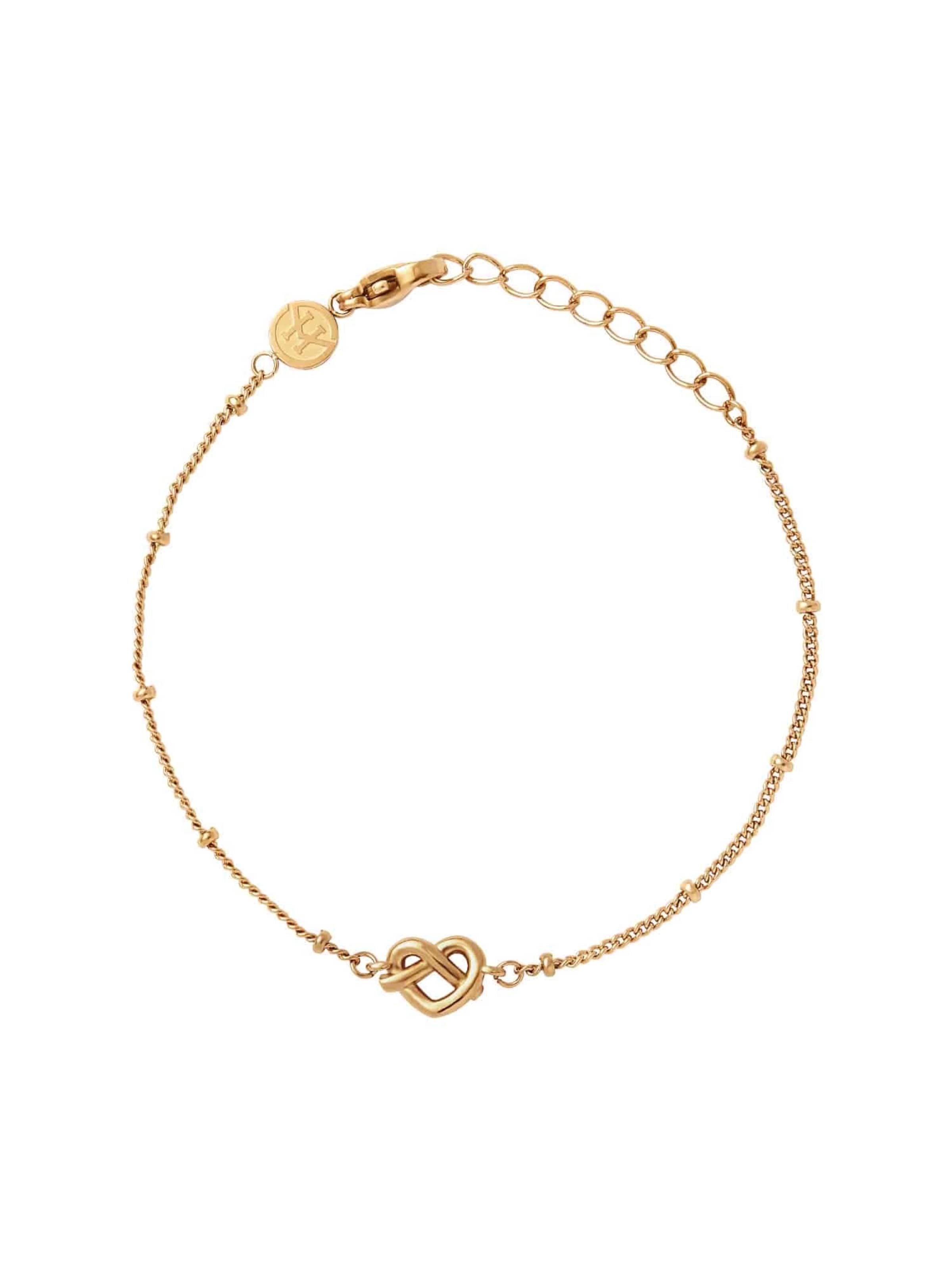 Victoria Hyde - Pulseira ' Alocasia Love ' em ouro: frente