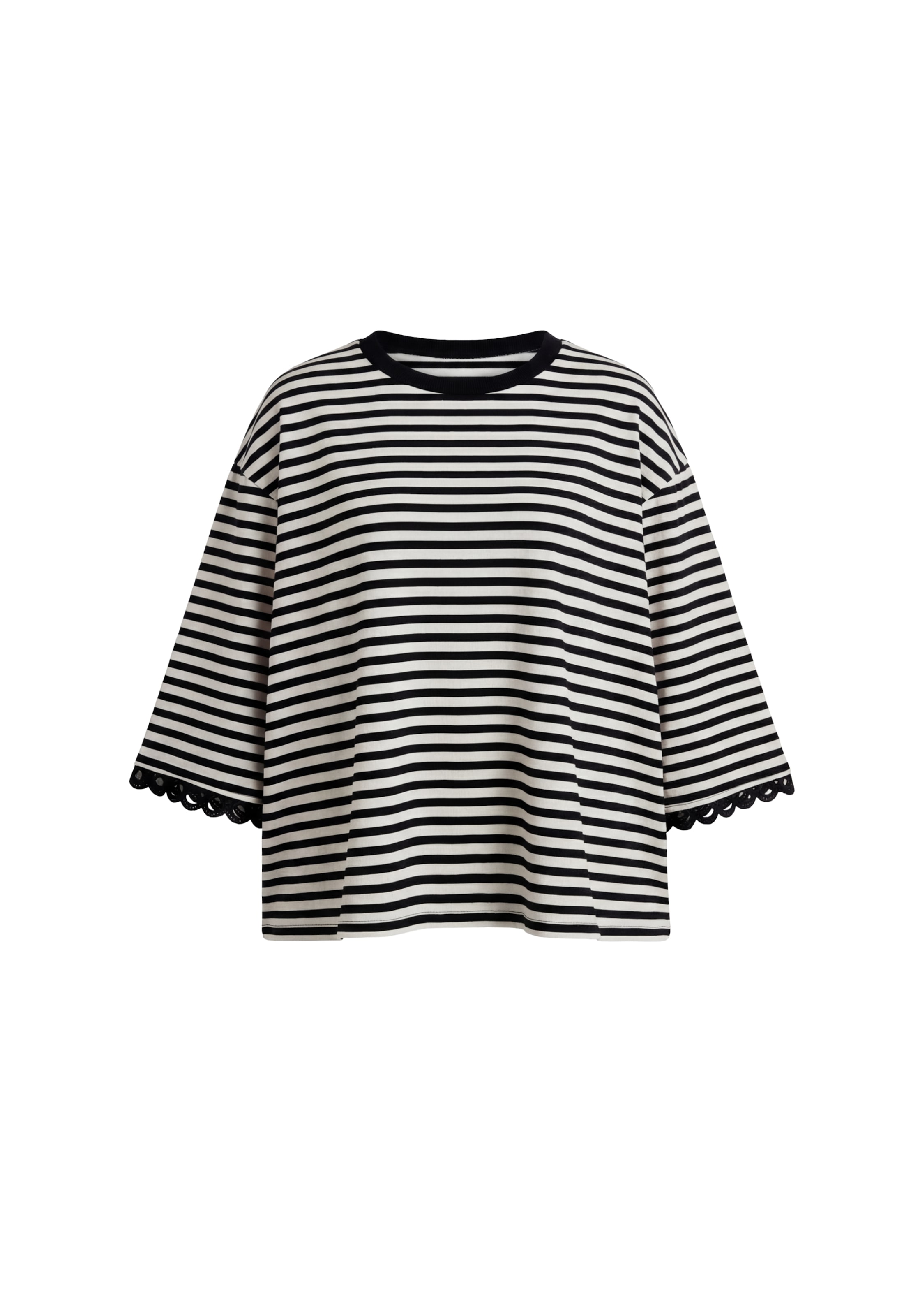 T-shirt usha BLUE LABEL en noir : devant