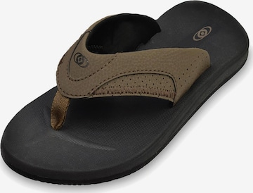 Brasileras - Zapatos para playa y agua 'Marco' en marrón: frente