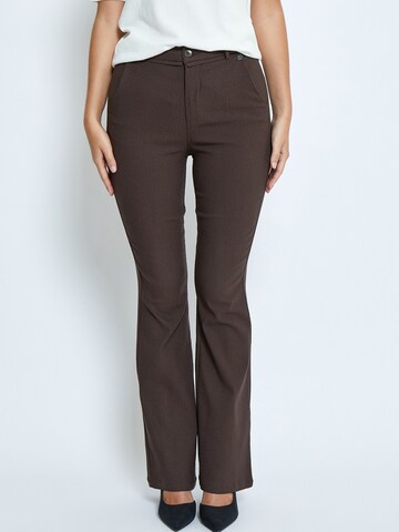 minus Flared Pants 'Carma' in Brown: front