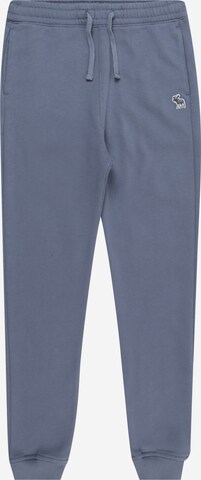 Abercrombie & Fitch Tapered Pants 'ICON ESSENTIALS' in Blue: front