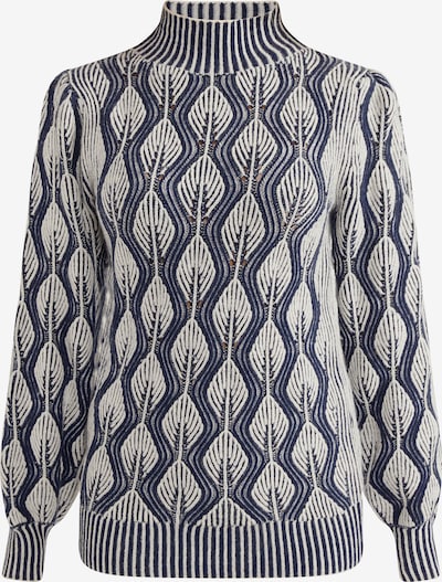 Pullover Usha di colore blu scuro / bianco lana, Visualizzazione prodotti