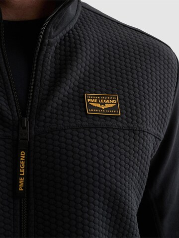 PME Legend Between-season jacket 'Sweatshirt with jacquard pattern and flight pocket' in Blue