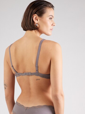 TRIUMPH Bustier BH 'Natural Spotlight' in Grau: Rückseite
