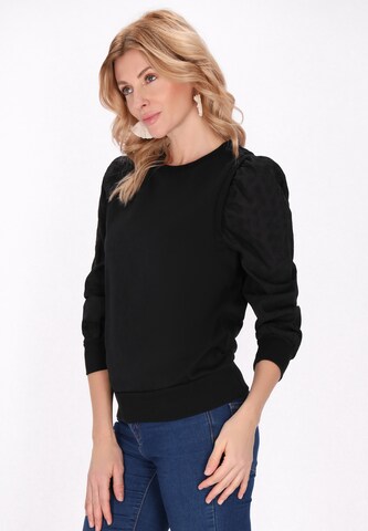 usha FESTIVAL Sweatshirt in Zwart: voorkant