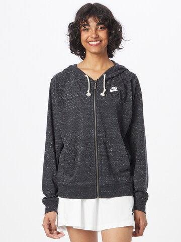 Nike Sportswear Sweatjacke in Schwarz: predná strana