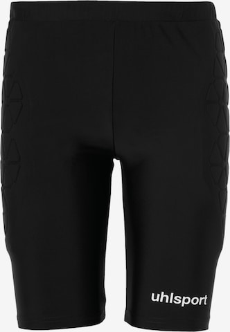 UHLSPORT Workout Pants in Black: front