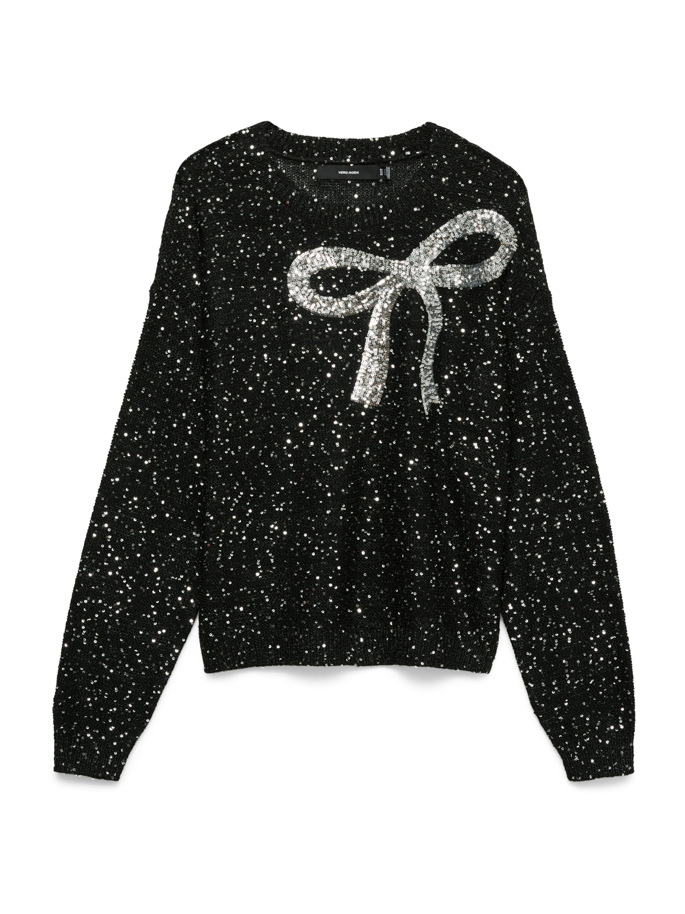 VERO MODA Trui 'VMXMAS' in Zwart: voorkant