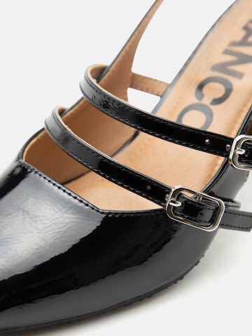 Bianco - Zapatos destalonado 'Maralyn' en negro