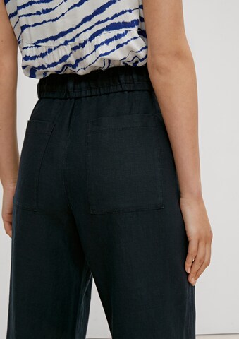 Wide leg Pantaloni di comma casual identity in blu