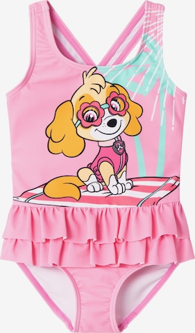 NAME IT - Traje de baño 'MUSA' en rosa: frente