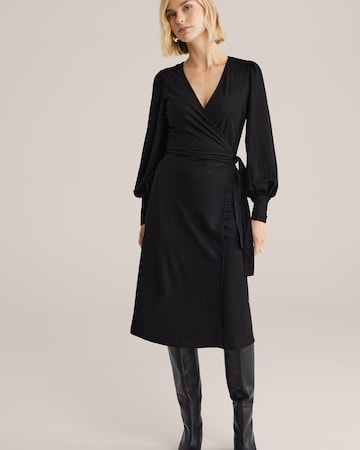 WE FashionHaljina - crna boja: prednji dio