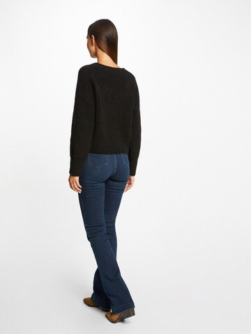 Morgan Knit cardigan in Black