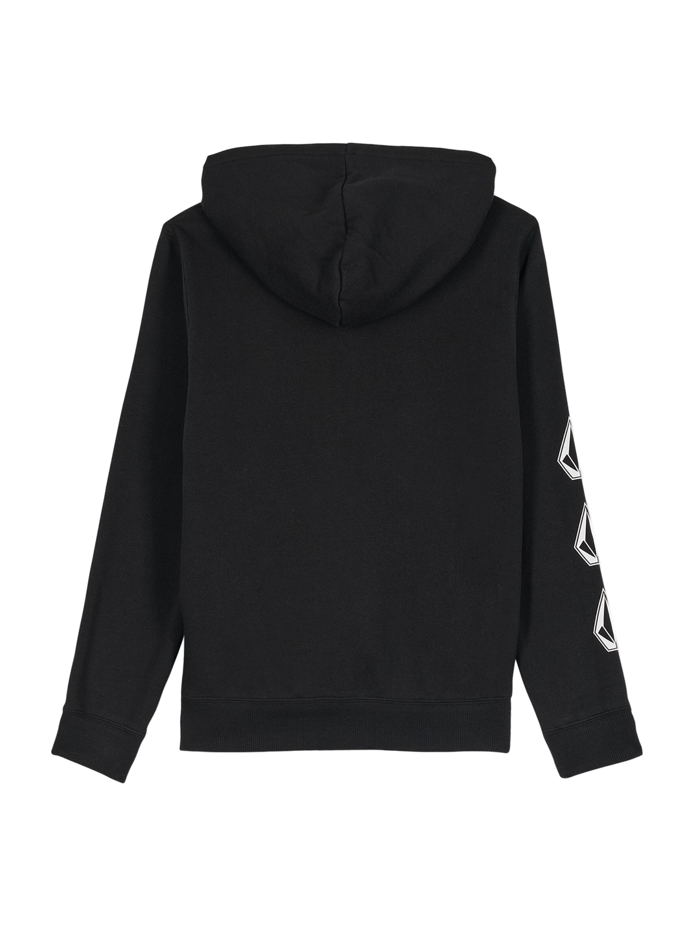Volcom Zip-Up Hoodie 'ICONIC STONE' in Black