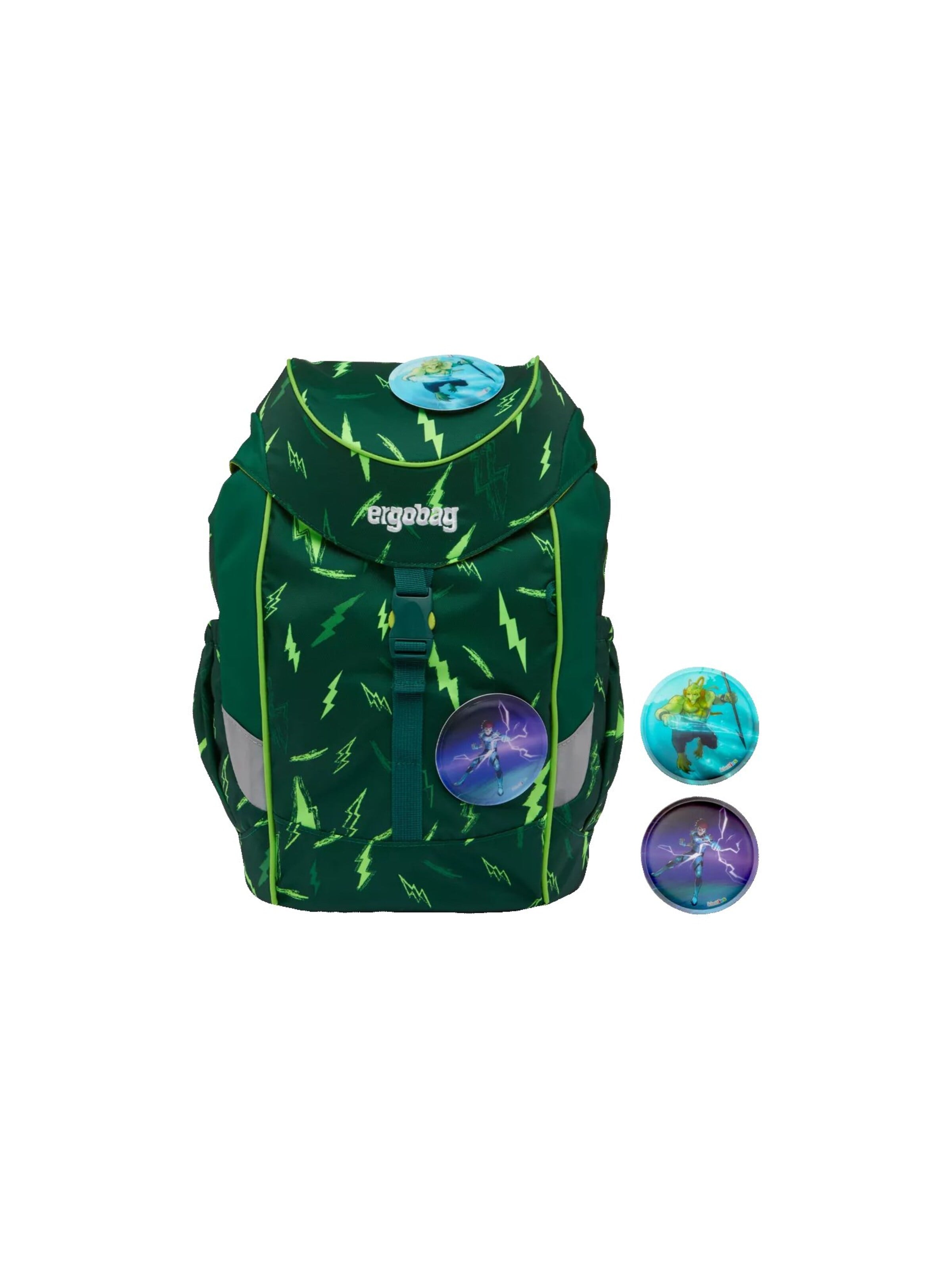 ergobag Rucksack 'Kinderrucksack mini'‌‌‌ in Grün: Vorderseite