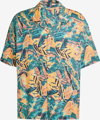 ADIDAS ORIGINALS Košulja 'Archive Floral Resort' veličine XS u smaragdno zelena / tamno zelena / narančasta / pastelno narančasta, Pregled proizvoda