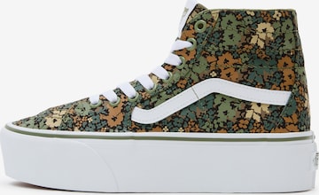 Baskets hautes VANS en vert : devant