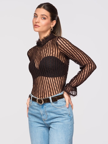 Ombre Bluse‌‌‌‌‌‌‌ in Braun: Vorderseite
