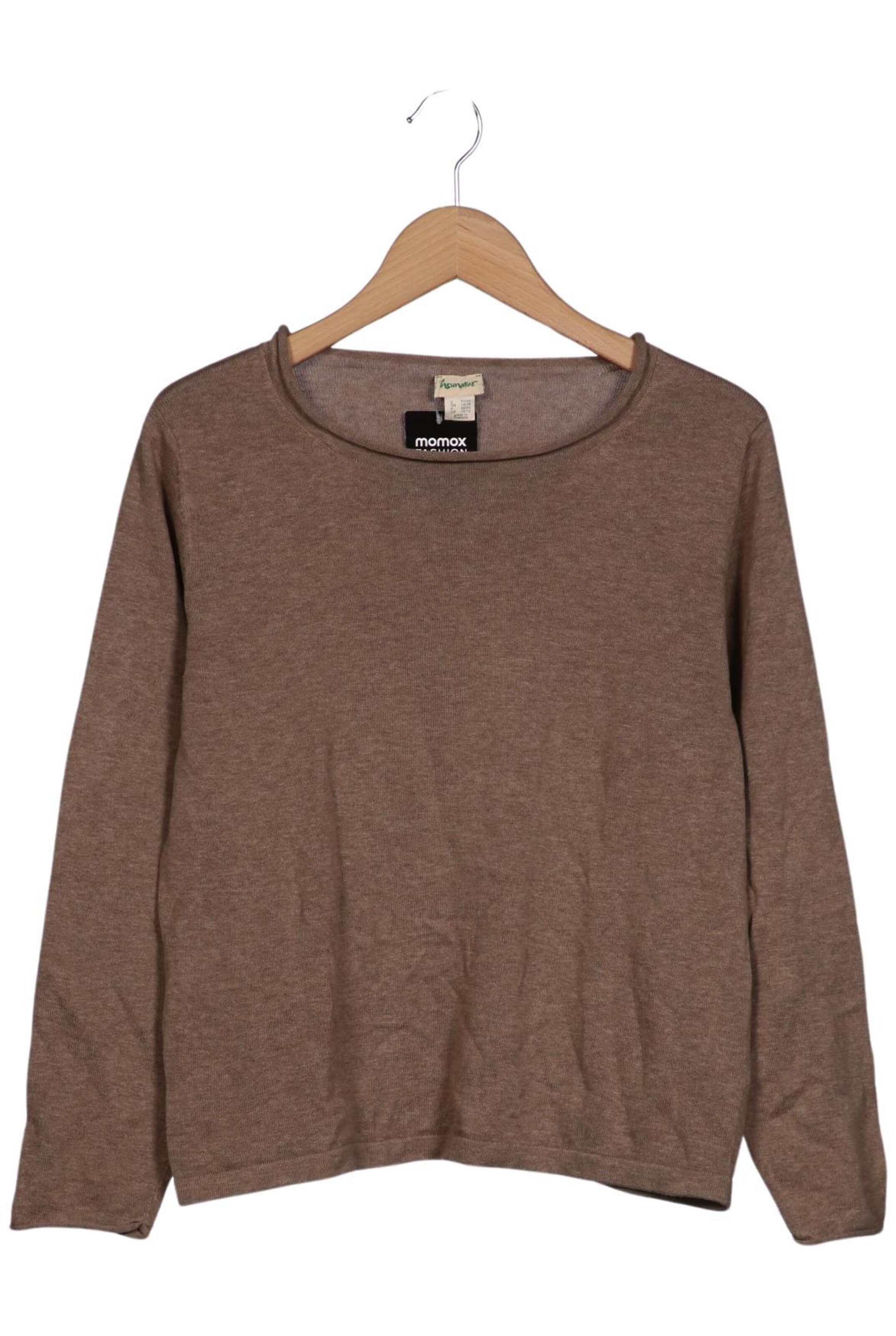 hessnatur Sweater & Cardigan in L in Brown: front