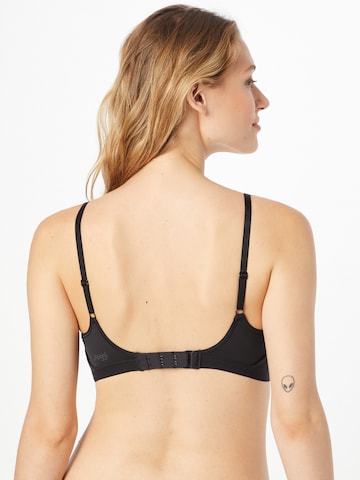 SLOGGI T-shirt Bra 'WOW Comfort 2.0' in Black