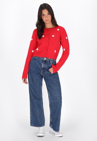 Cardigan MYMO en rouge : devant