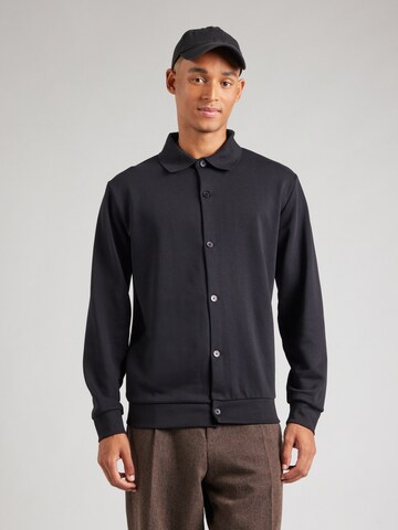 Veste de survêtement Lindbergh en noir : devant