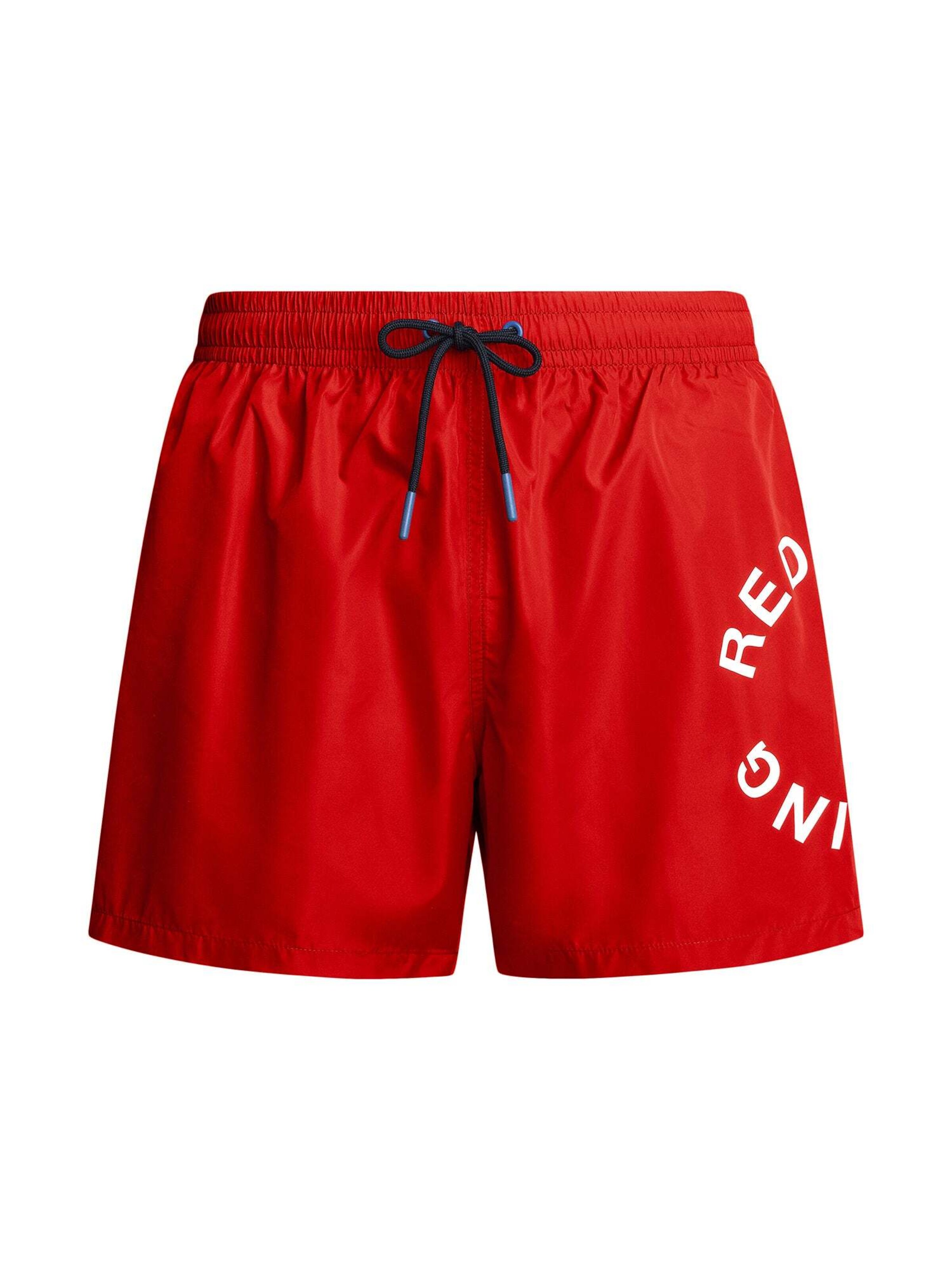 Red Bull Racing x Pepe Jeans Zwemshorts in Rood: voorkant