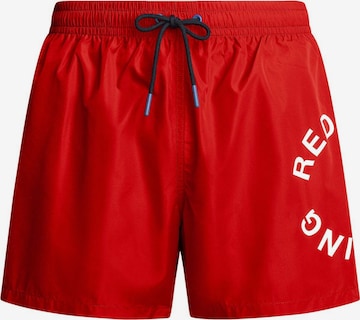 Shorts de bain Red Bull Racing x Pepe Jeans en rouge : devant