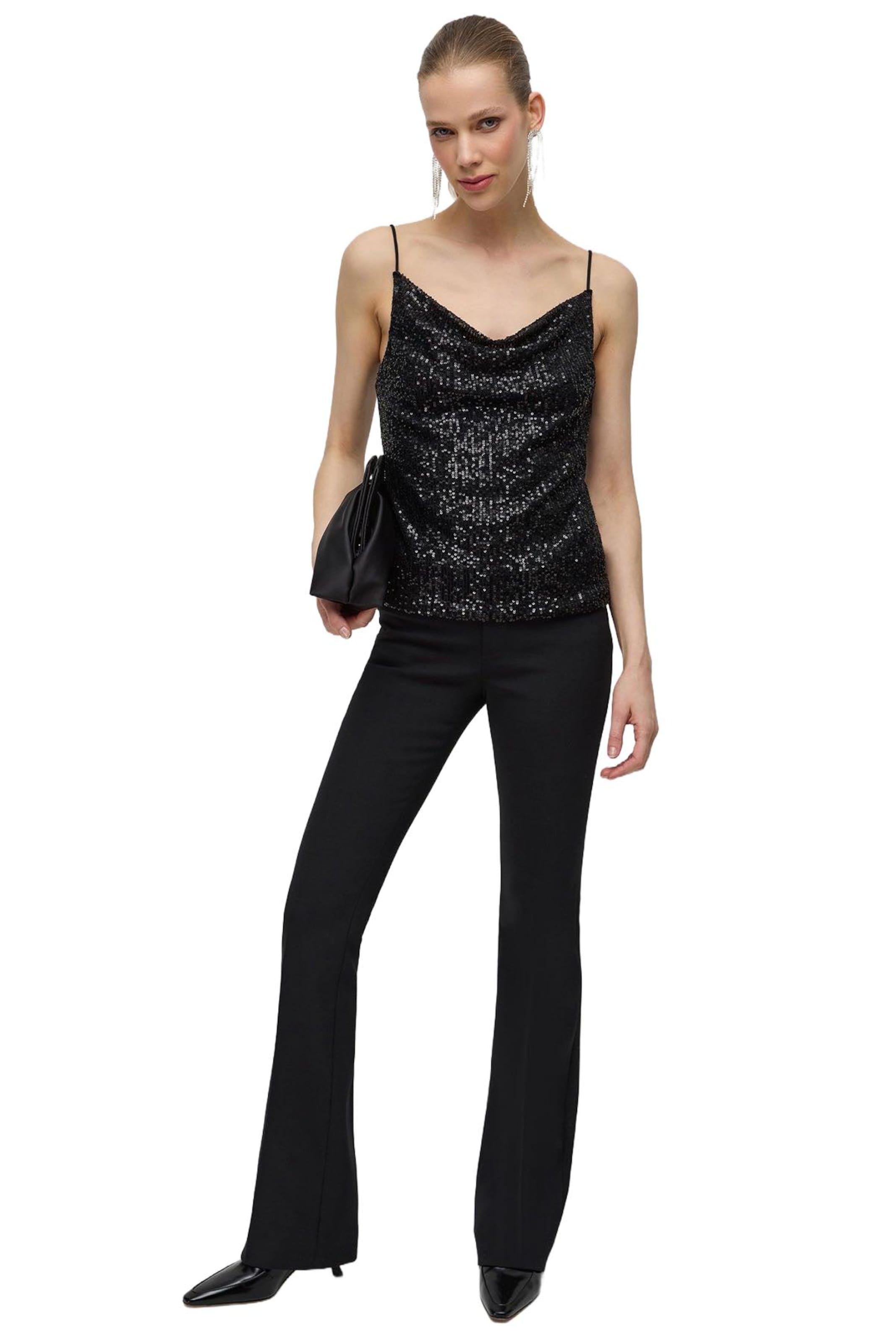 No Matter What Top in Zwart