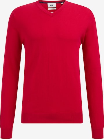 WE Fashion Sweater in Red: front