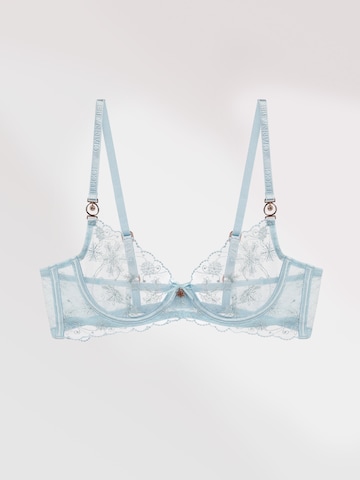 Gianna Bellucci Balconette Bra 'Rosalia' in Blue: front