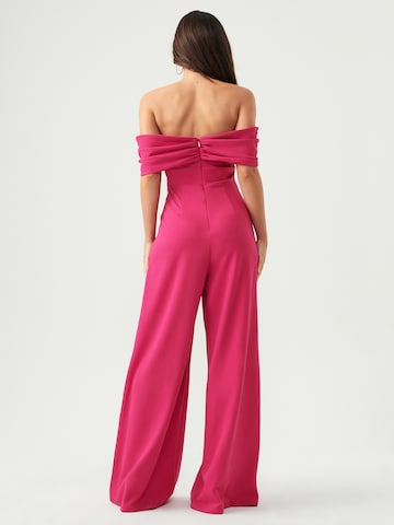 BWLDR Jumpsuit 'Amalie' in Roze: terug