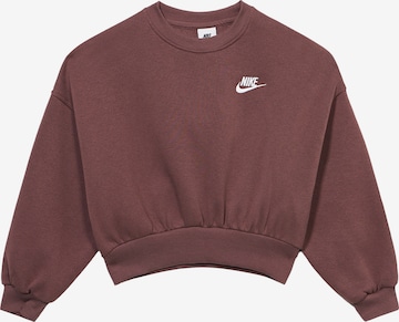 Nike Sportswear Mikina 'CLUB FLC' – černá: přední strana