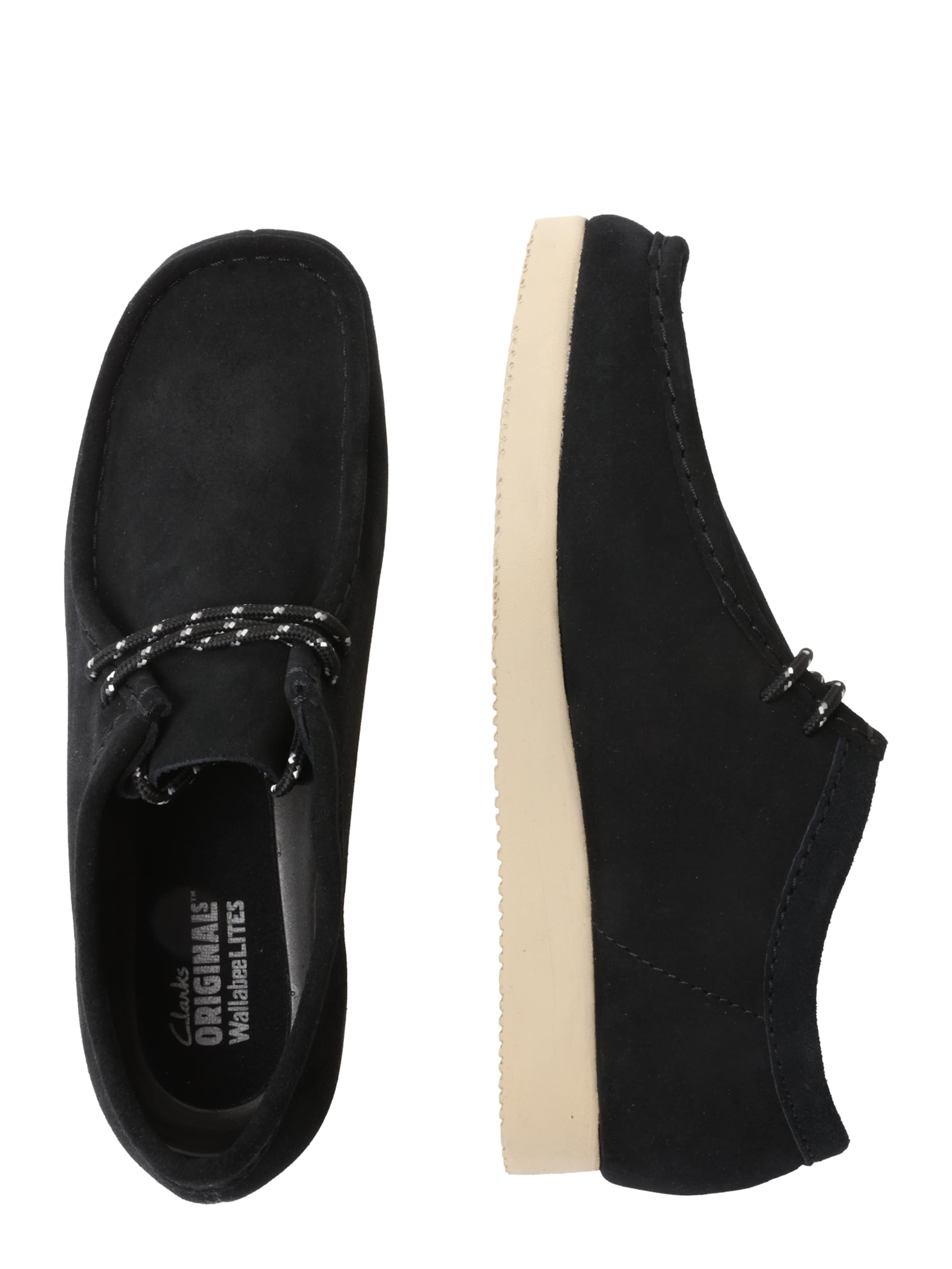 Clarks Originals Mocassins 'Wallabee Lite' in Zwart