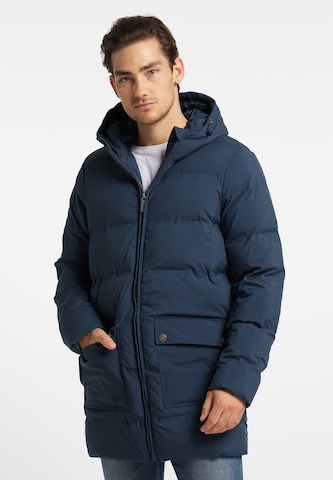 MO Winter Coat in Blue: front