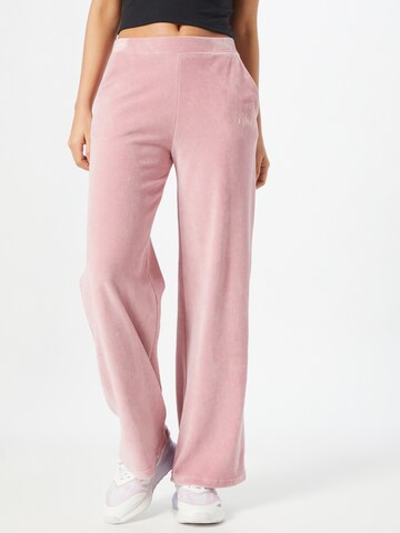 ABOUT YOU Limited Bootcut Sweatpants 'Linda' NMWD by WILSN (GOTS) in Pink: predná strana