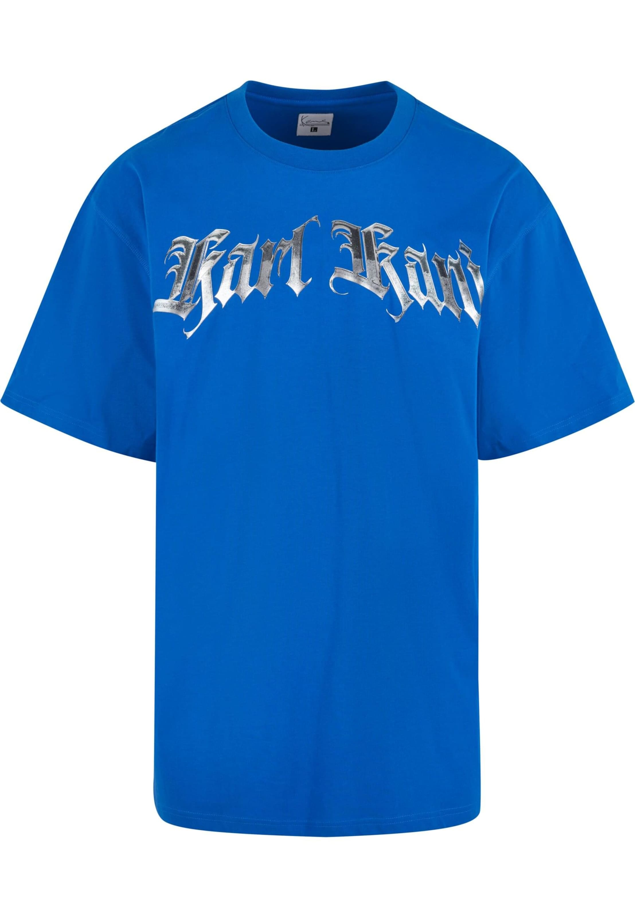 Karl KaniMajica 'Old English Chrome' - plava boja: prednji dio
