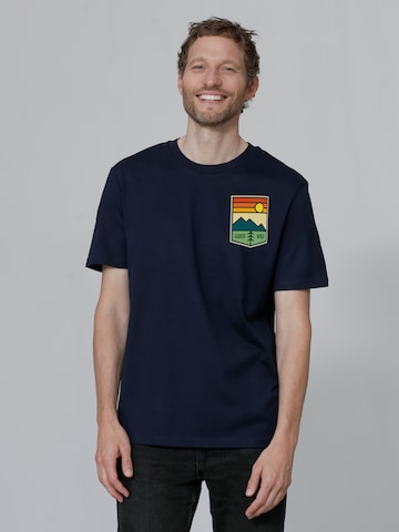 Watapparel Shirt ' Good Vibe ' in Blue: front