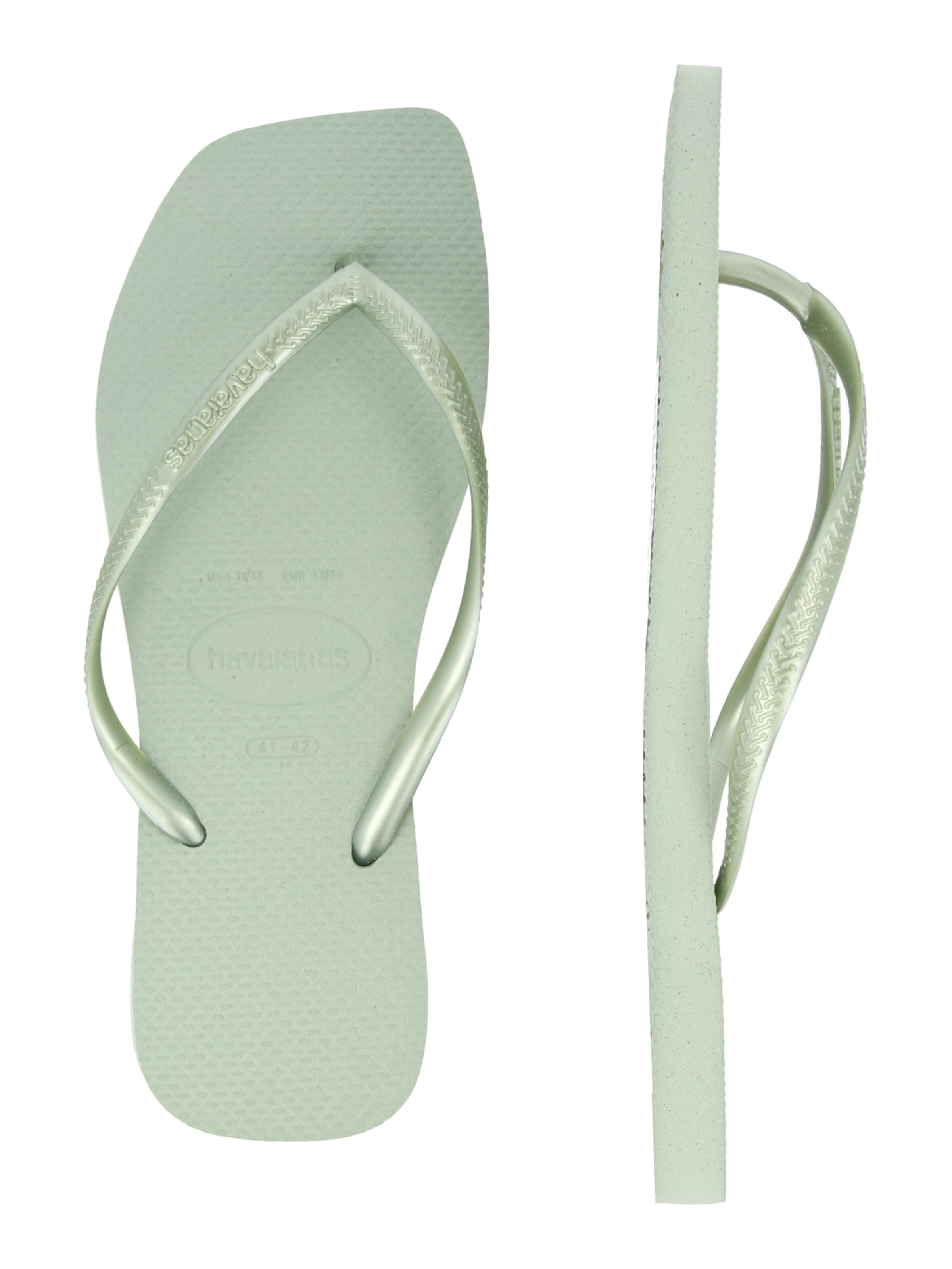 HAVAIANAS Varbavaheplätu 'SLIM SQUARE', värv roheline