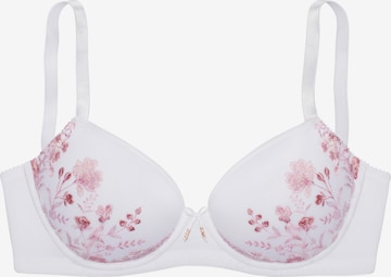 LASCANA Push-up Bra in White: front