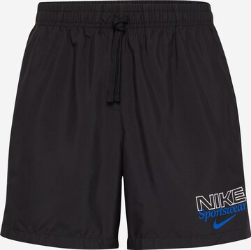 Nike Sportswear Štandardný strih Nohavice 'GRAPH' - Čierna: predná strana